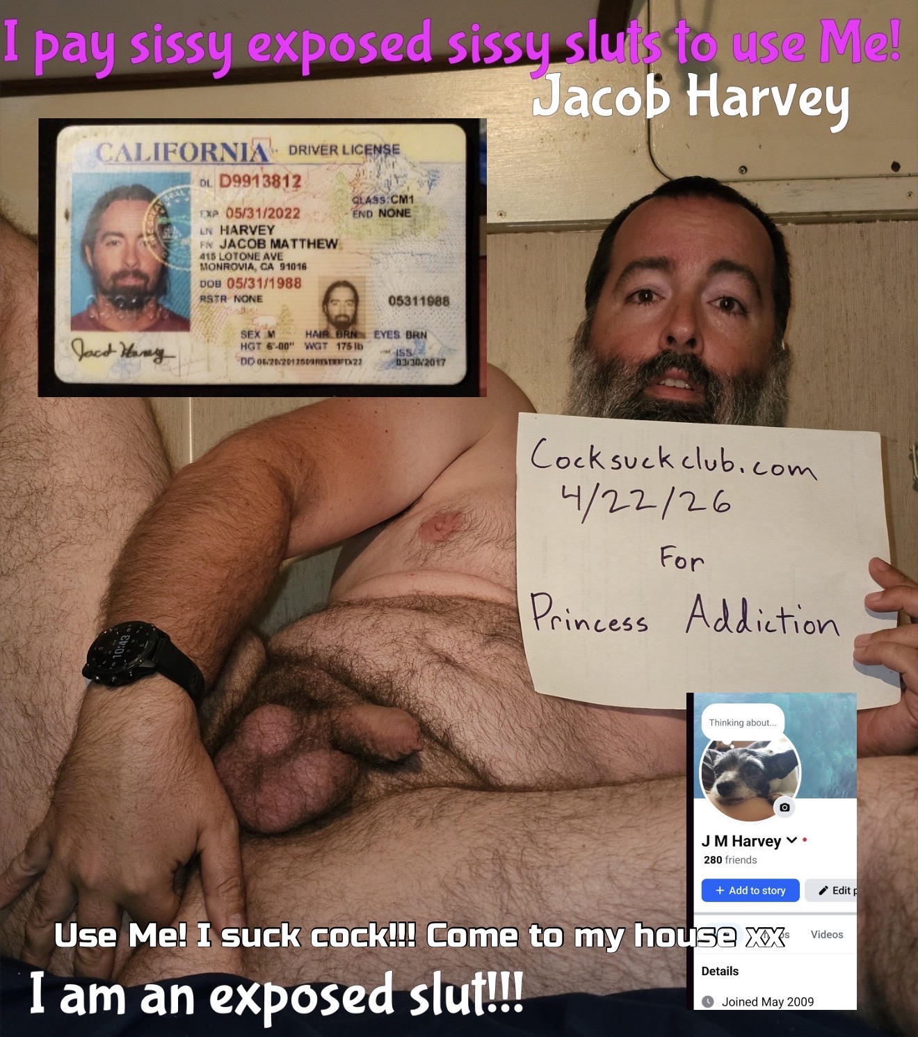 Jacob M Harvey in California wants to suck you off..