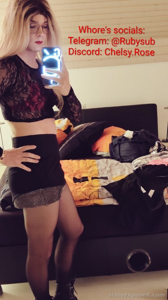 Exposed slut Chelsy/ TG: Rubysub Discord: chelsy.rose