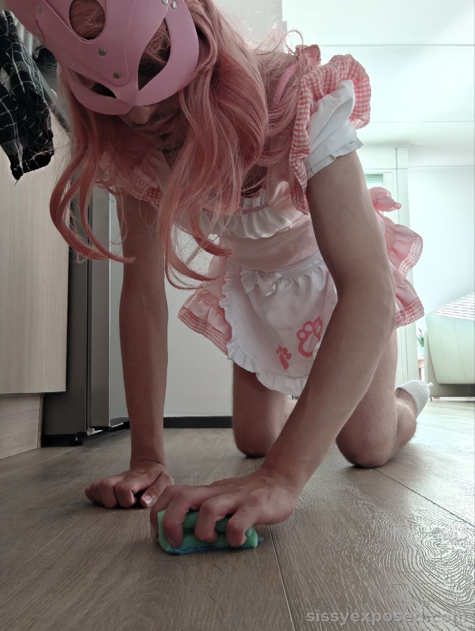 Sissy maid looking for a real man to use her holes