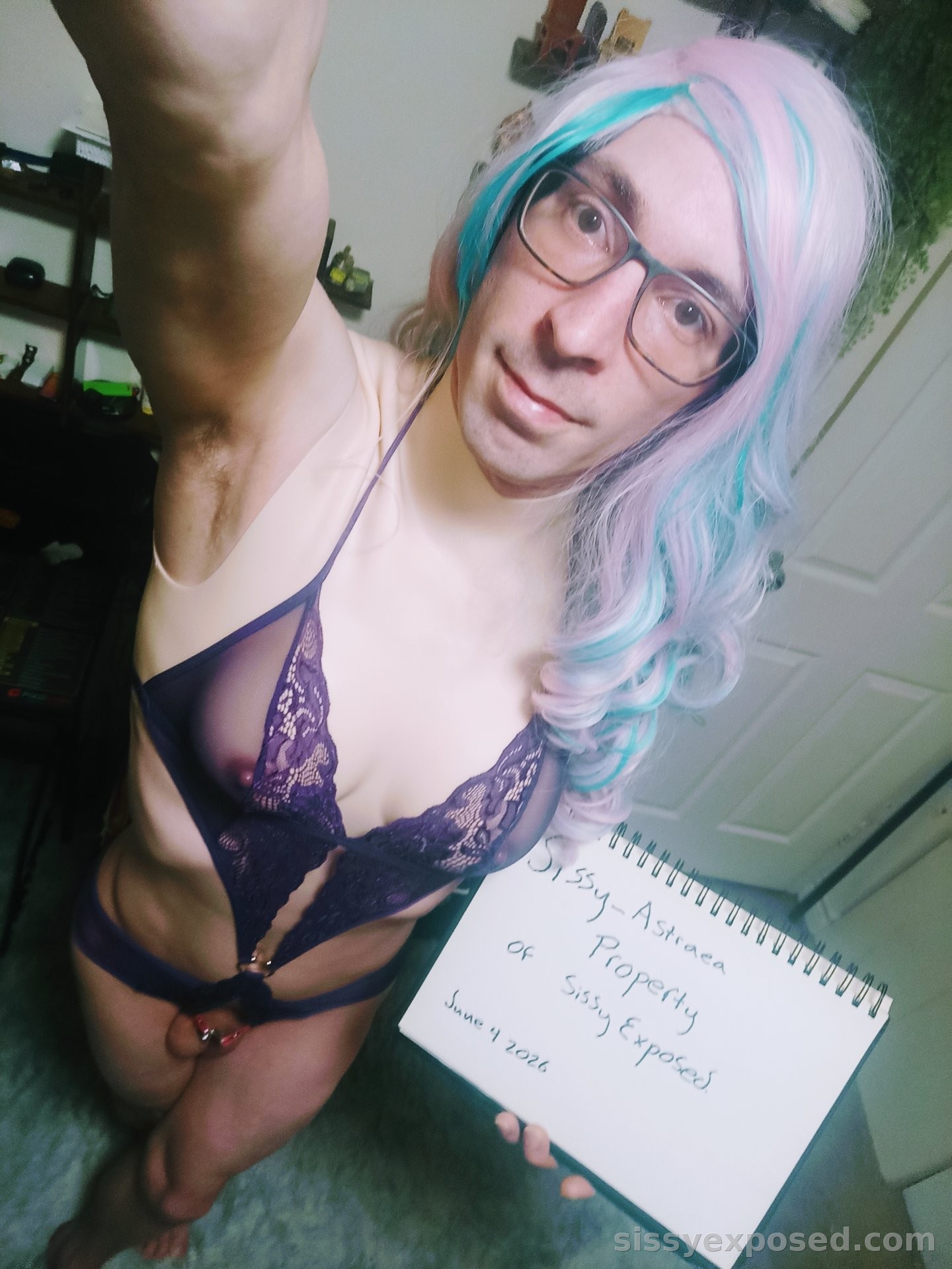 Challenge: Post a photo with a handwritten sign that says "Property of Sissy Exposed"