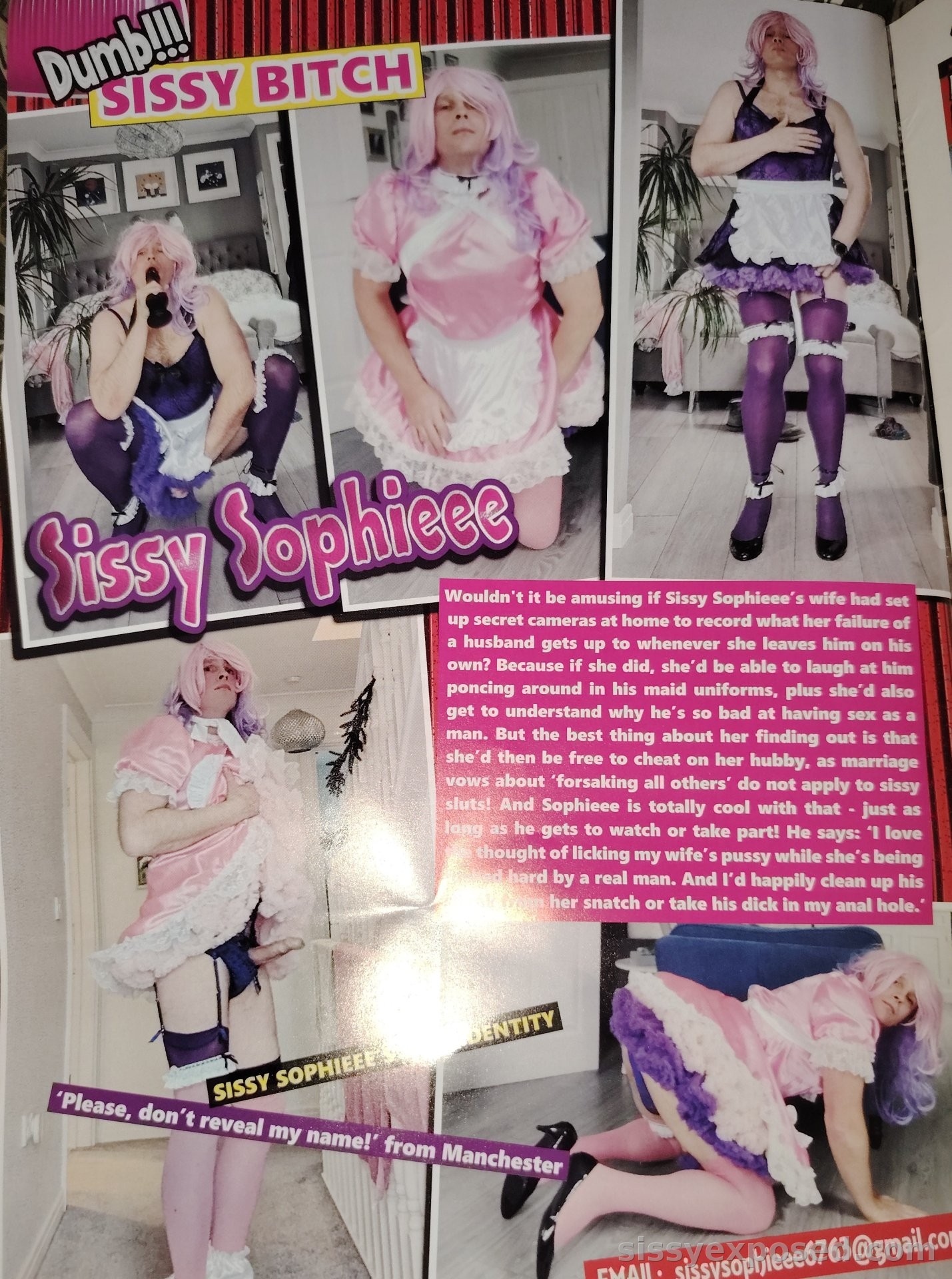 Dumb sissy bitch magazine