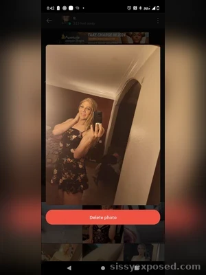 Old pictures of a sissy faggot