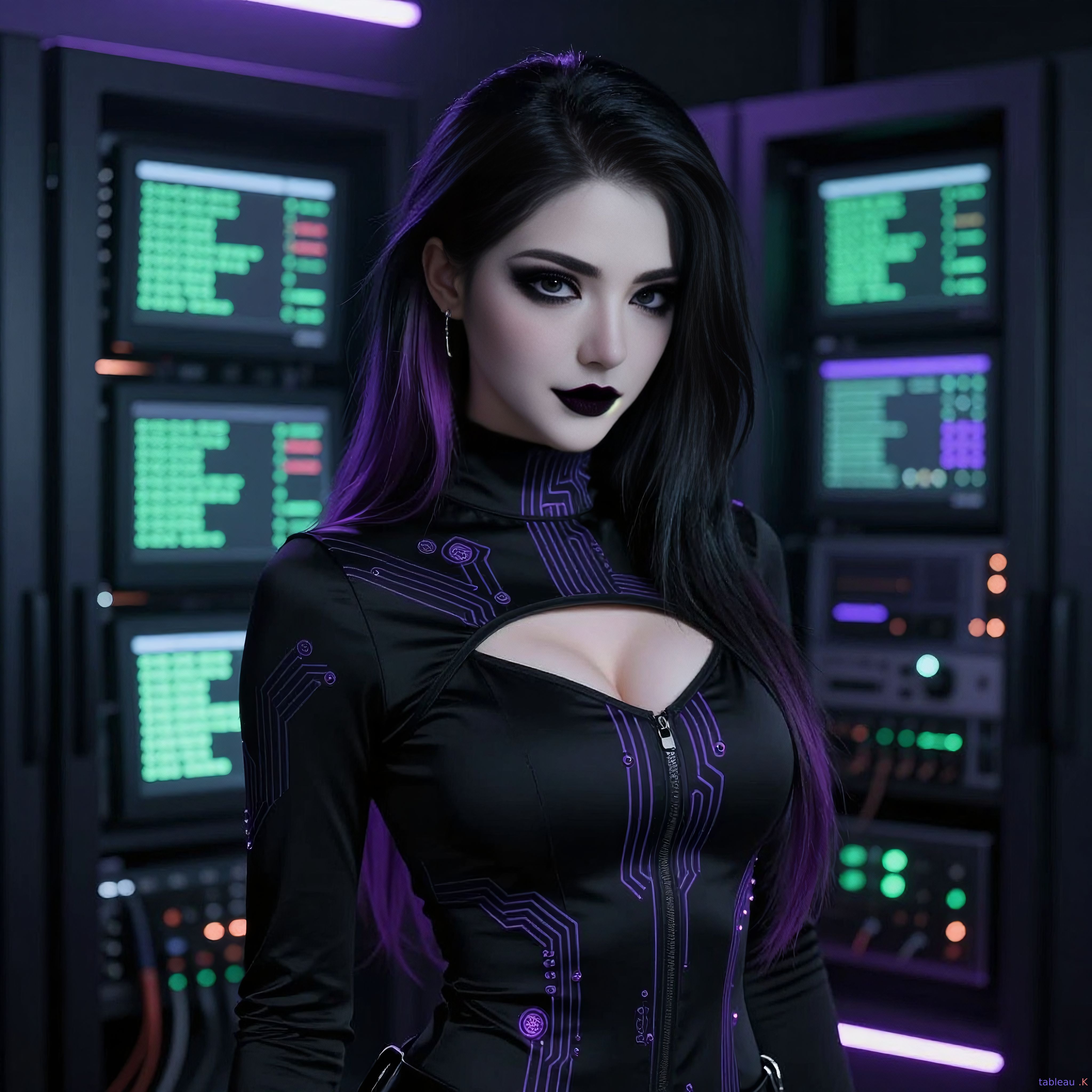 Server room portrait