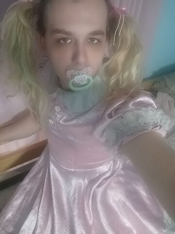 Pink diaper sissy