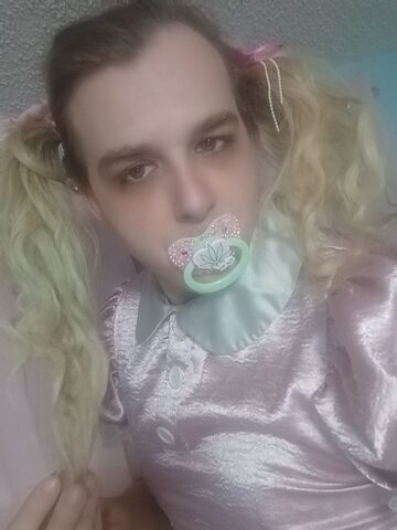Pink diaper sissy