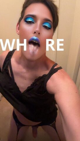 Stupid horny sissy