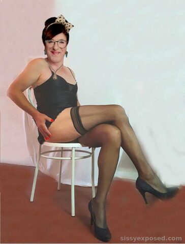 Sissy in black lingerei by Rani_sissy