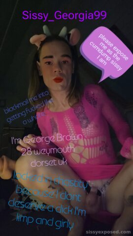 Secret fag sissy Georgia Blows sissy_Georgia99