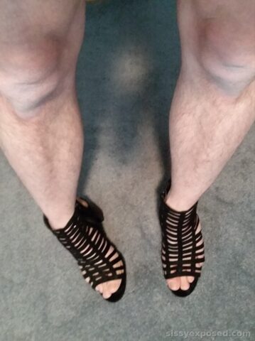 Love secretly prancing around in moms heels!!!