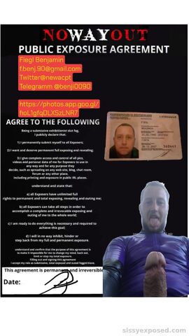 Blackmail Benjamin fiegl permanent Posts / Profile Full of bm Infos and permanent locked too.. helpless waiting for a cruel owner Mistress