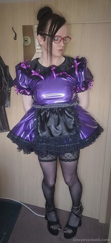 Pvc sissy maid